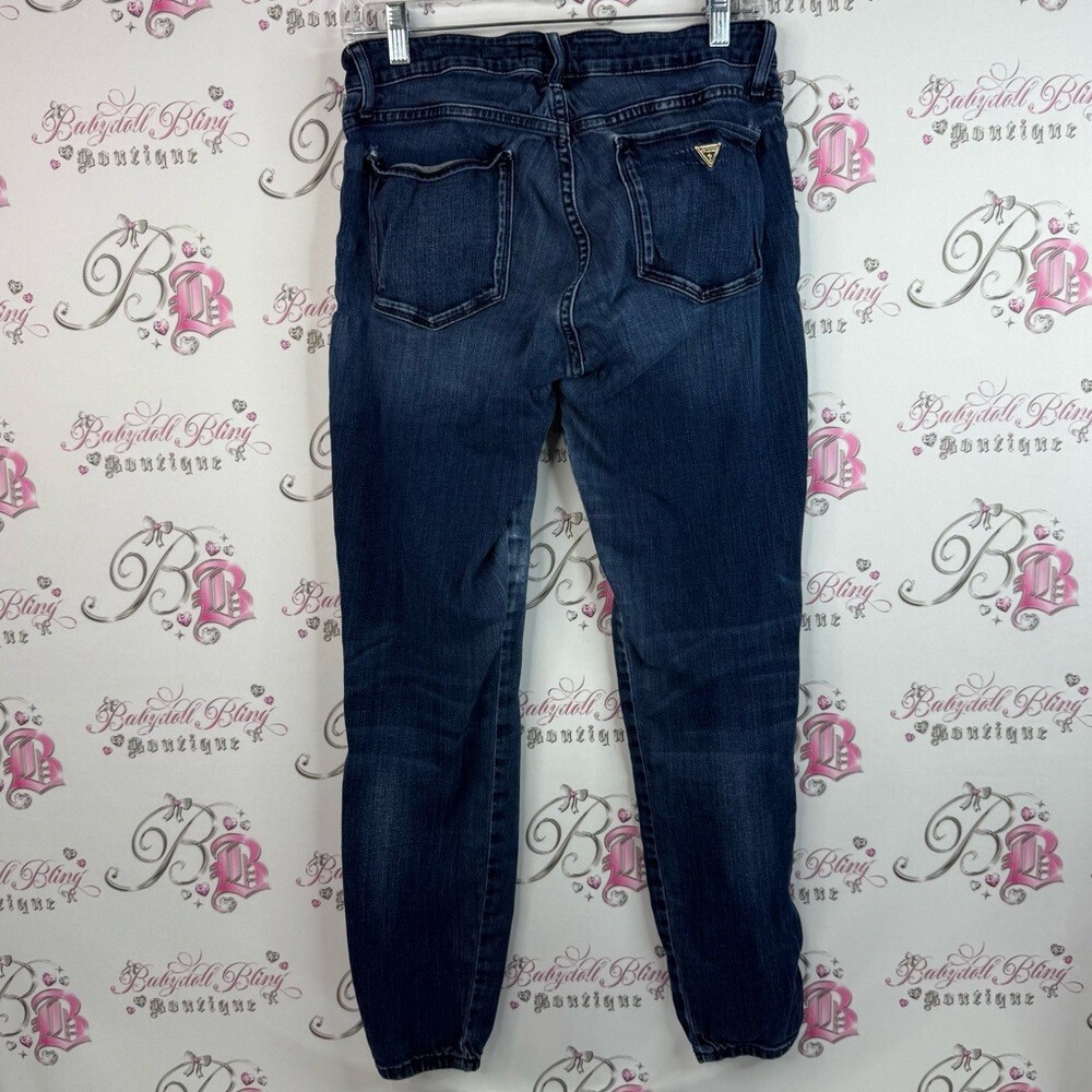 Guess jeans sexy curve dark wash Women's Dark Blue Skinny Jeans View 2